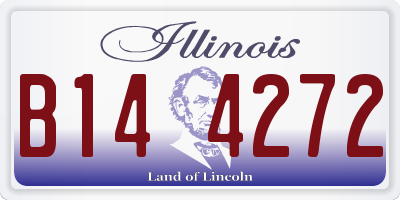 IL license plate B144272