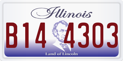 IL license plate B144303
