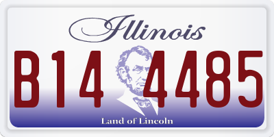 IL license plate B144485