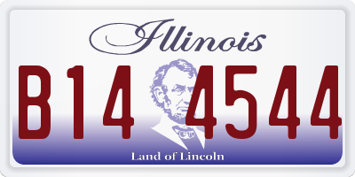 IL license plate B144544