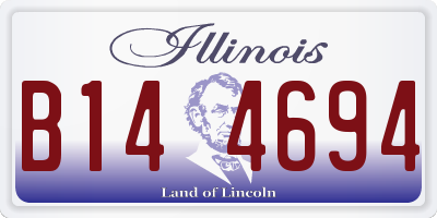 IL license plate B144694