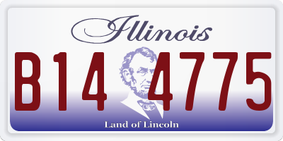 IL license plate B144775