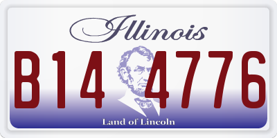 IL license plate B144776