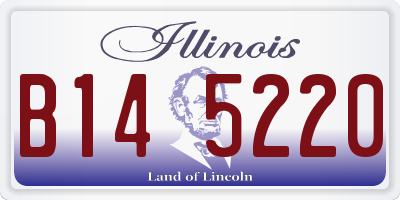 IL license plate B145220