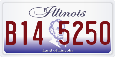 IL license plate B145250