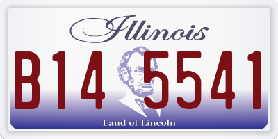 IL license plate B145541