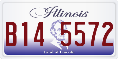 IL license plate B145572