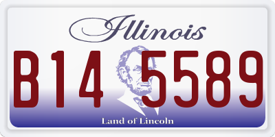 IL license plate B145589