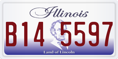 IL license plate B145597