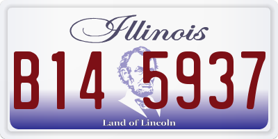IL license plate B145937
