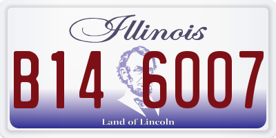 IL license plate B146007