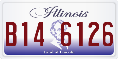 IL license plate B146126