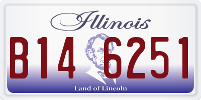 IL license plate B146251