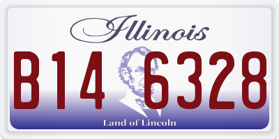 IL license plate B146328