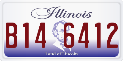 IL license plate B146412