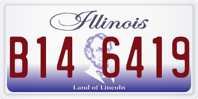 IL license plate B146419