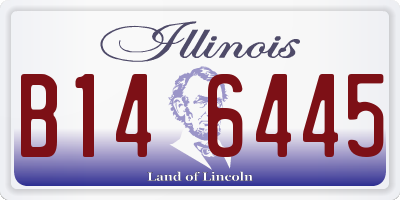 IL license plate B146445
