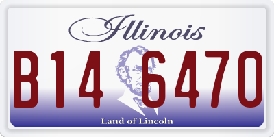 IL license plate B146470