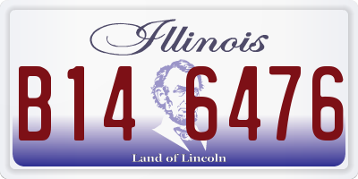 IL license plate B146476
