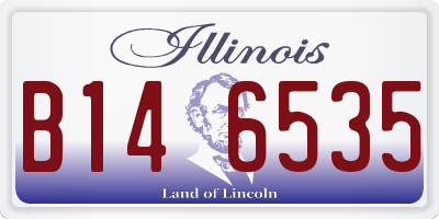 IL license plate B146535
