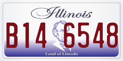 IL license plate B146548