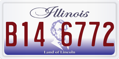IL license plate B146772