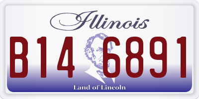 IL license plate B146891