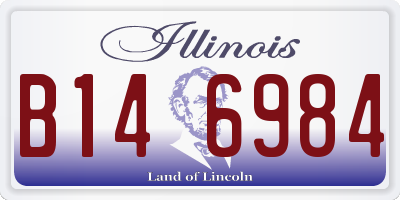 IL license plate B146984
