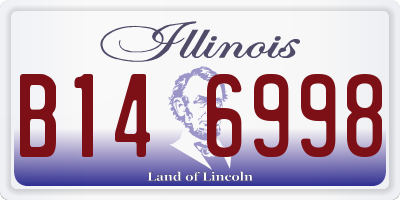 IL license plate B146998