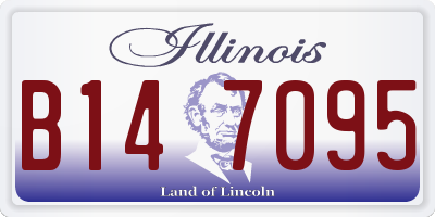 IL license plate B147095