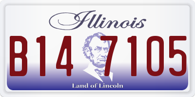 IL license plate B147105