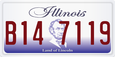 IL license plate B147119