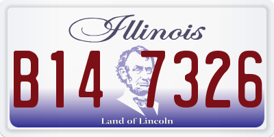 IL license plate B147326