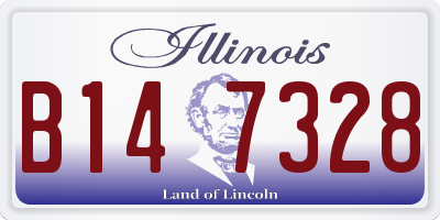 IL license plate B147328