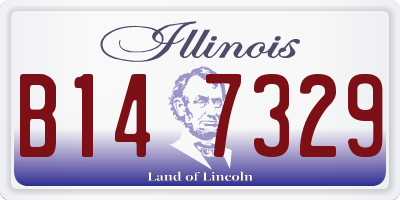 IL license plate B147329