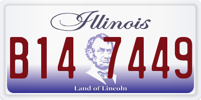 IL license plate B147449