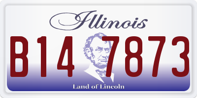 IL license plate B147873