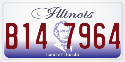 IL license plate B147964