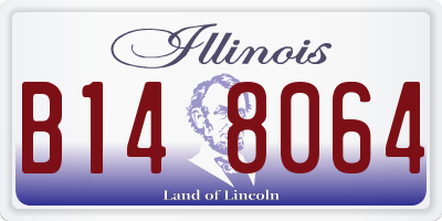 IL license plate B148064