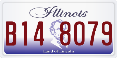 IL license plate B148079