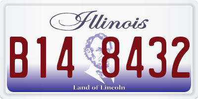 IL license plate B148432