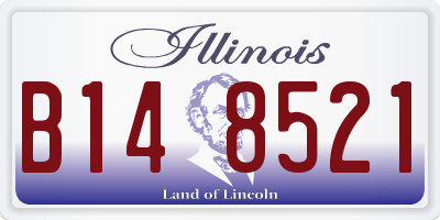 IL license plate B148521