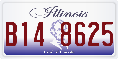 IL license plate B148625