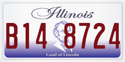 IL license plate B148724