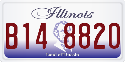 IL license plate B148820