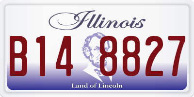 IL license plate B148827