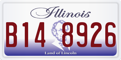 IL license plate B148926