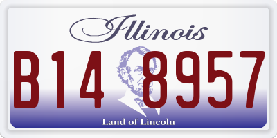 IL license plate B148957
