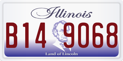 IL license plate B149068