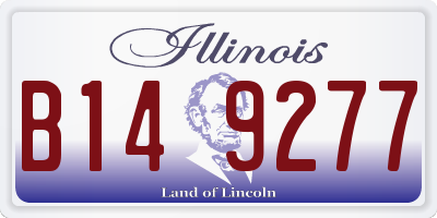 IL license plate B149277